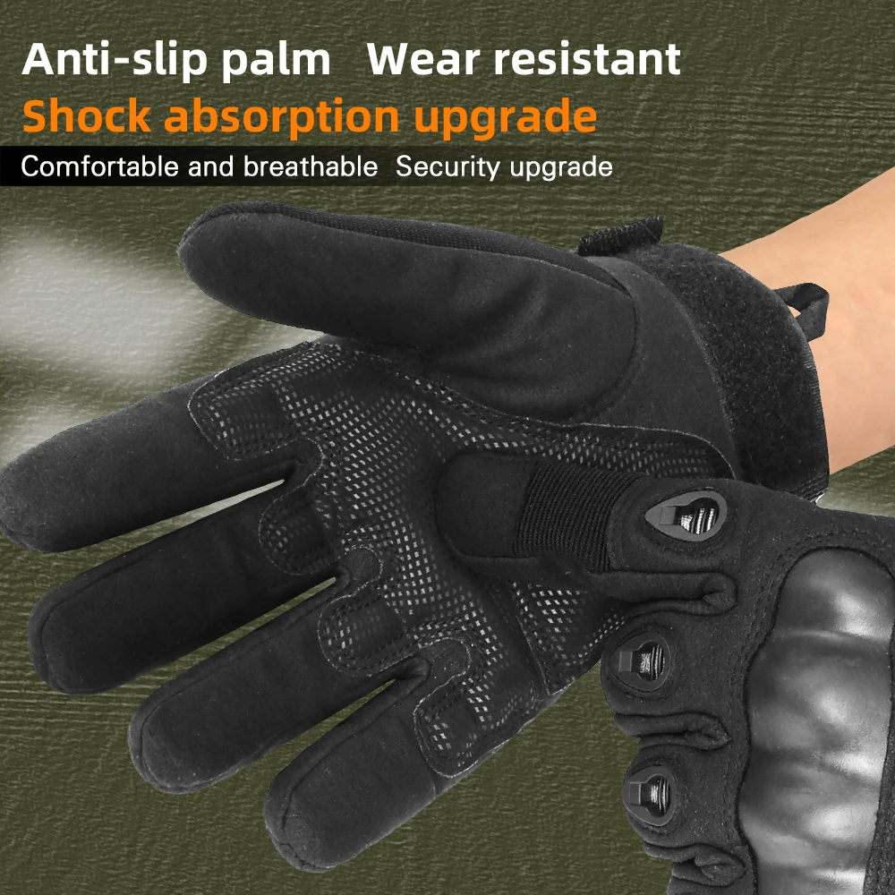 Full Finger Cut Proof Tactical Gloves Quality Riding Hard Knuckle Motorcycle Tactical Gloves