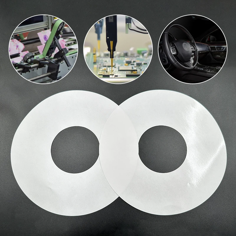 Guangdong wholesale custom size NFF23-QFP glassine paper round and square white silicone release paper anti-stick isolation film