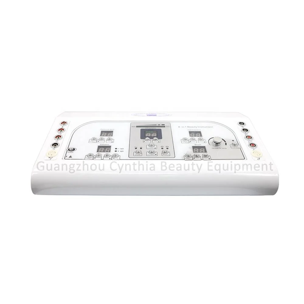 8 in 1 high frequency galvanic facial machine for beauty salon  Cynthia RU 8208