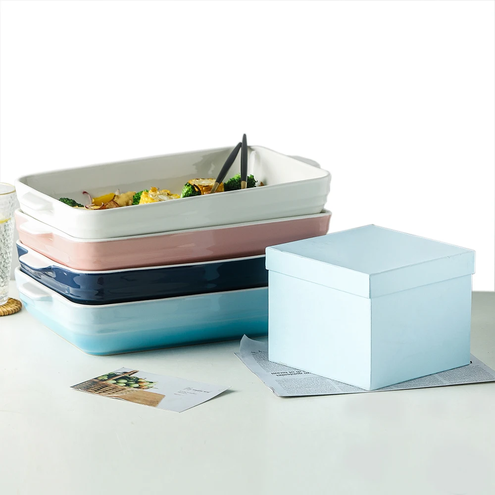 Прямоугольная керамическая форма для выпечки большого размера 13 дюймов для выпечки на кухне