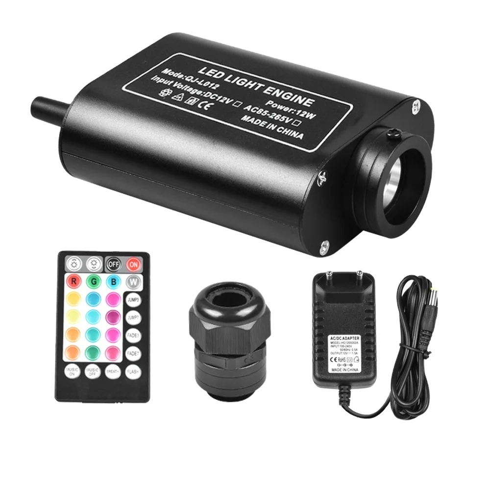 12 В Вт RGBW светодиодный волоконно-оптический осветитель для спальни