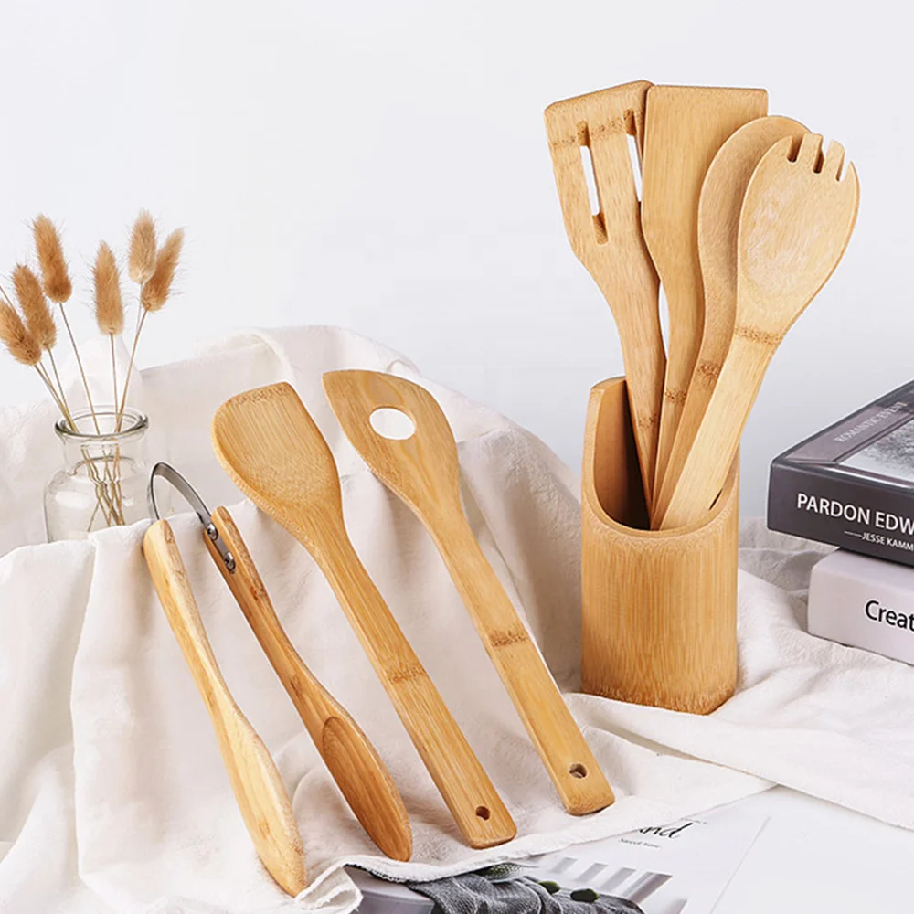 Best Tools Wooden Cooking Utensils Bamboo Spoon Kitchen Utensils And Cookware