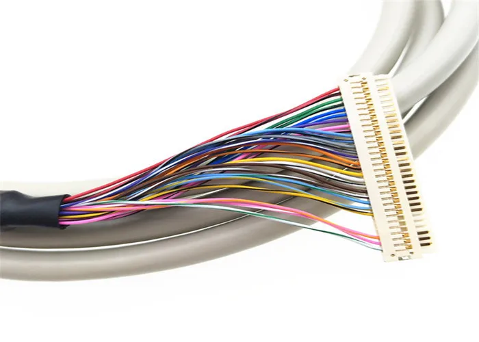 Factory OEM Wiring Harness HRS DF13 40 Pin Connector To 1mm Pitch 30Pin Lvds Housing Connector Cable for Automotive