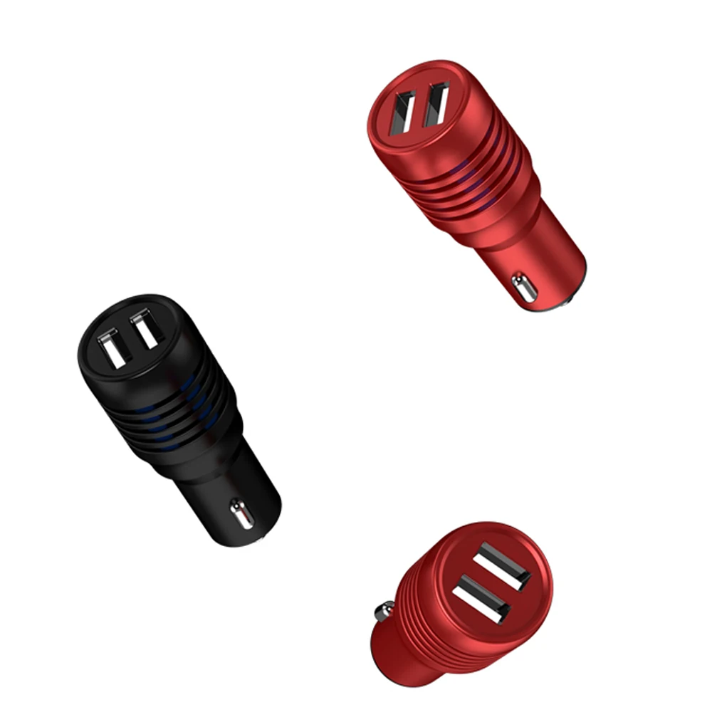 
SIPU Quick Charge 3.0 2 port metal car usb phone charger dual porta usb 