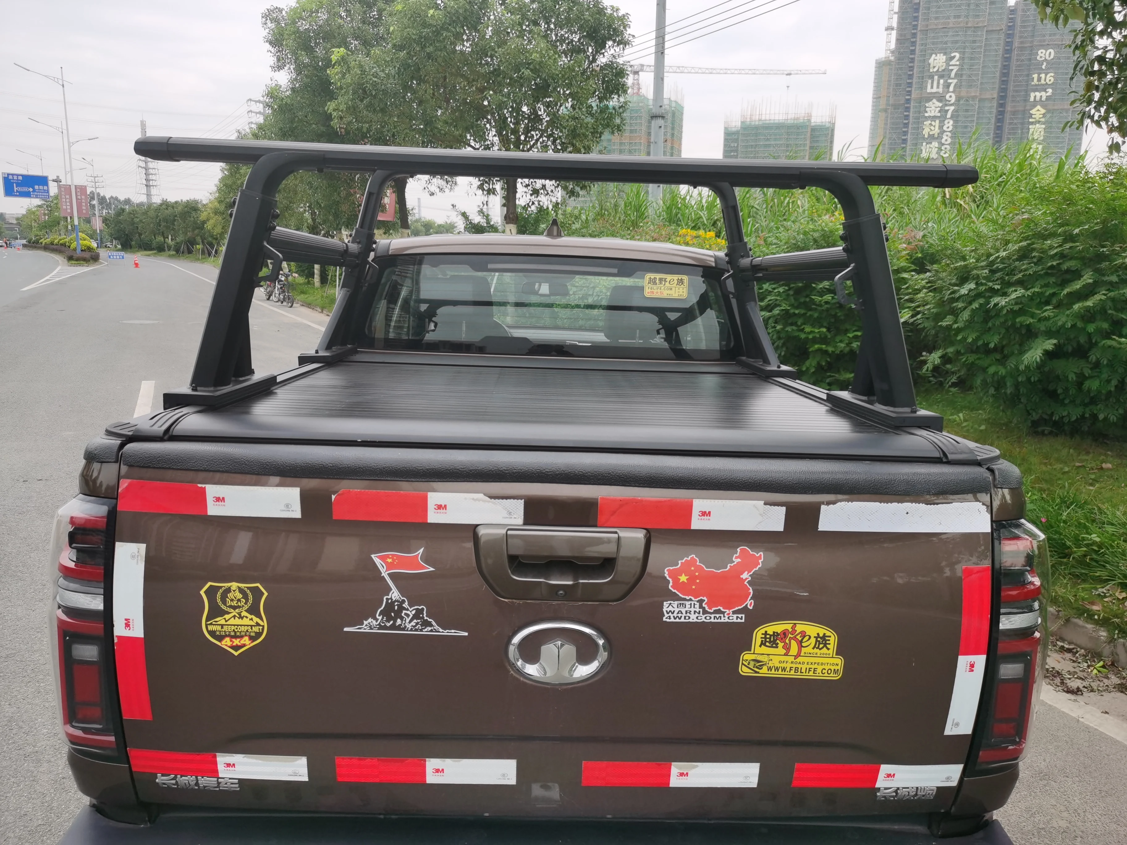 JFC-3002 Manufacturer ladder rack aluminum 800lb capacity camion pick up rear gutter roof truck clamp bed car ready to ship