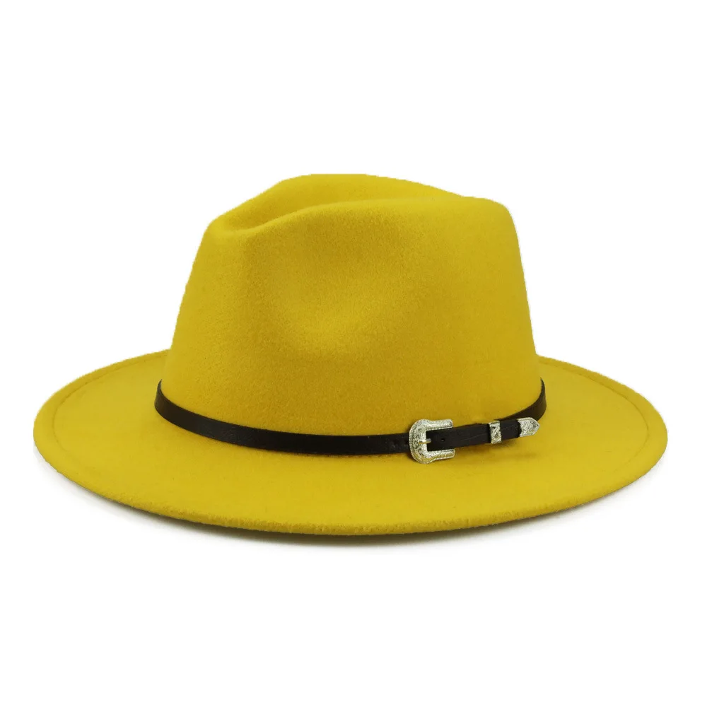 Women Men Ladies Fedoras Sombrero de fieltro Designer Fedora Hats Women Wide Brim For Adults