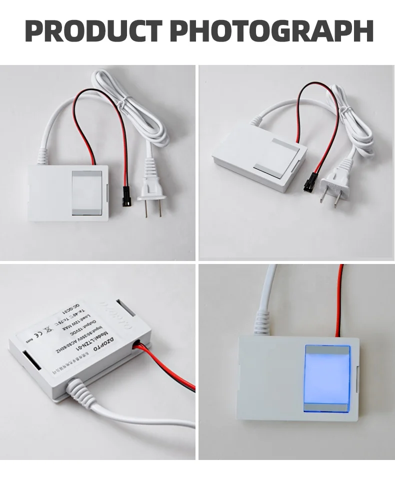 Hot seller power supply driver led light touch sensor switch illuminated smart bathroom mirror touch switch