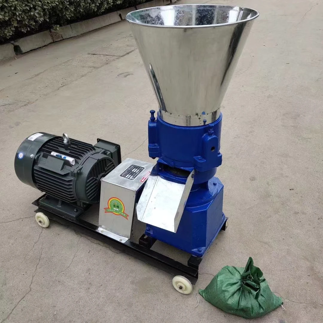 Diesel Engine Pellet Machine Plastic Wood Pellet Mill Granulator Animal Four Rollers Feed Processing Machines