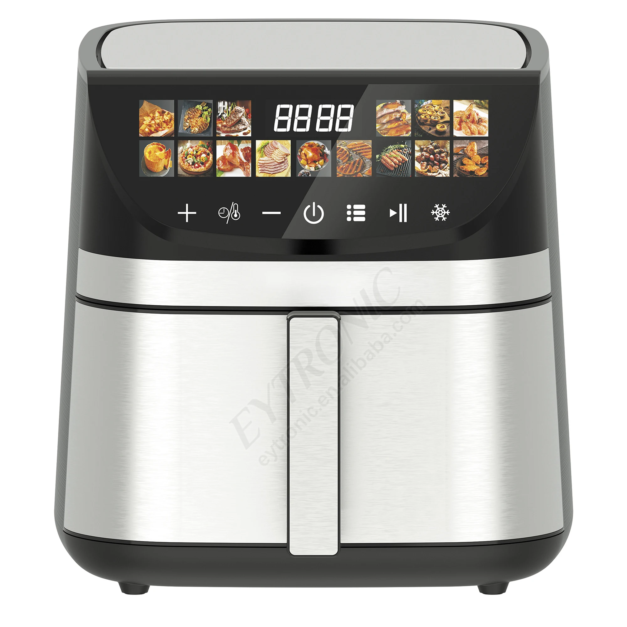 8L Newest Kitchen Appliance with Rapid Smart Air Fryer Electric Digital Stainless Steel OEM Healthy PTFE