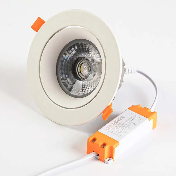 3 inch COB cut out hole size 75mm 10W 12W 15W LED down light AC85-265V Recessed downlight
