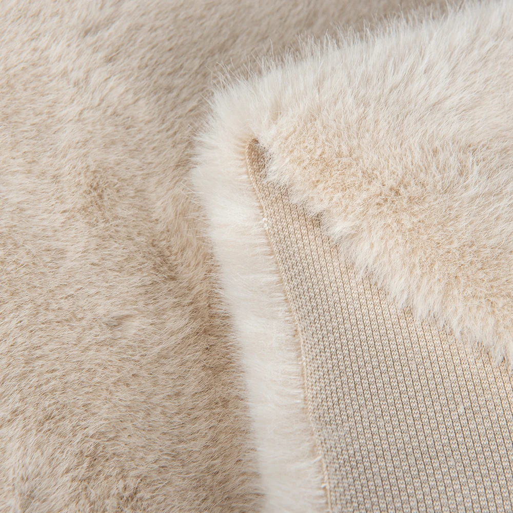 100% Inspection High Quality Faux Fur Factory wholesale 100% Polyester soft short faux fur fabric for coat
