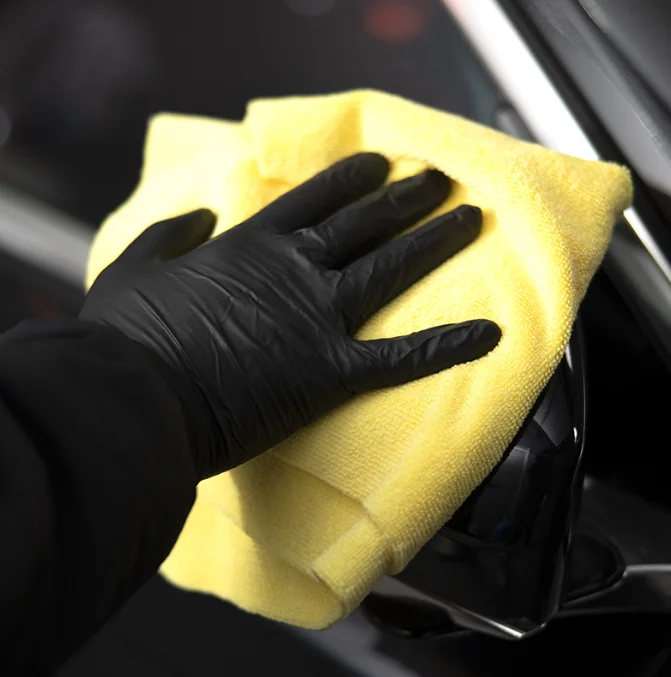 Microfiber Cleaning Towel Ultrasonic Cut Edgeless