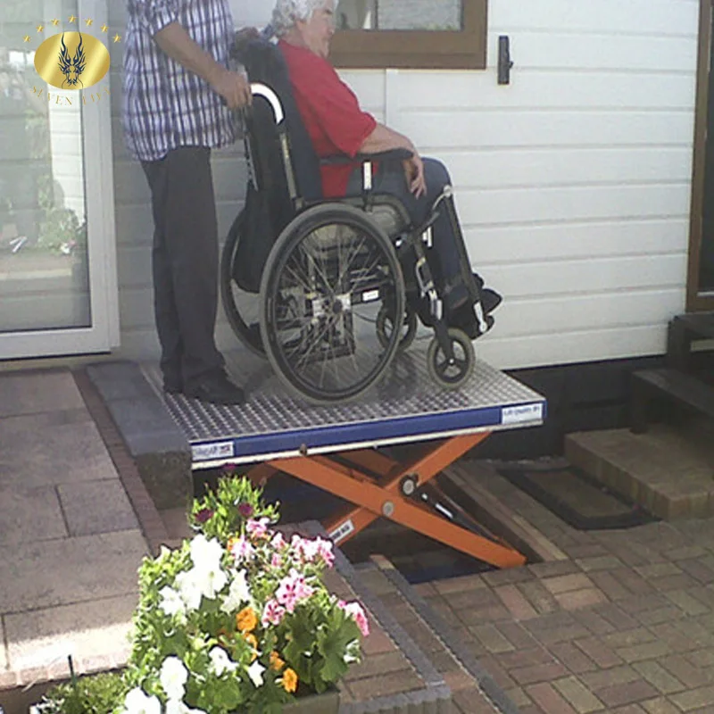 Китай недорогая гидравлическая Вертикальная инвалидная коляска 3 м 4 для одного человека лестница дома уличный лифт пожилых людей с