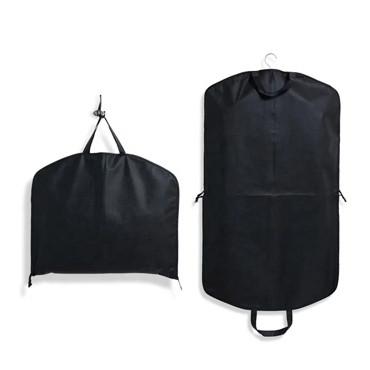 Garment Travel and Storage Non-woven Fabric Garment Bag with Zipper Handles for Folding for Suits Custom Garment Bags Wholesale