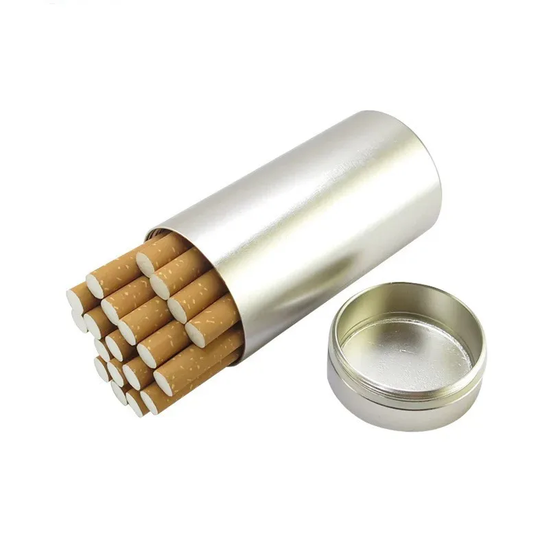 Factory wholesale thin cigarette case 30 cigarettes  waterproof and moisture-proof portable bulk cigarette storage cans