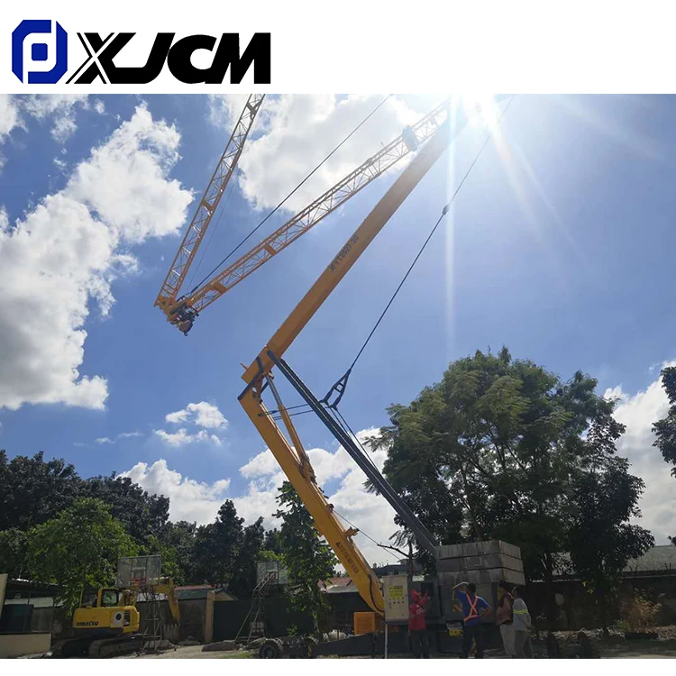 Mobile Foldable Mini Crane Lifting Self Erecting Tower Crane Construction Building 4 Ton CE Provided PLC Prices of Tower Cranes