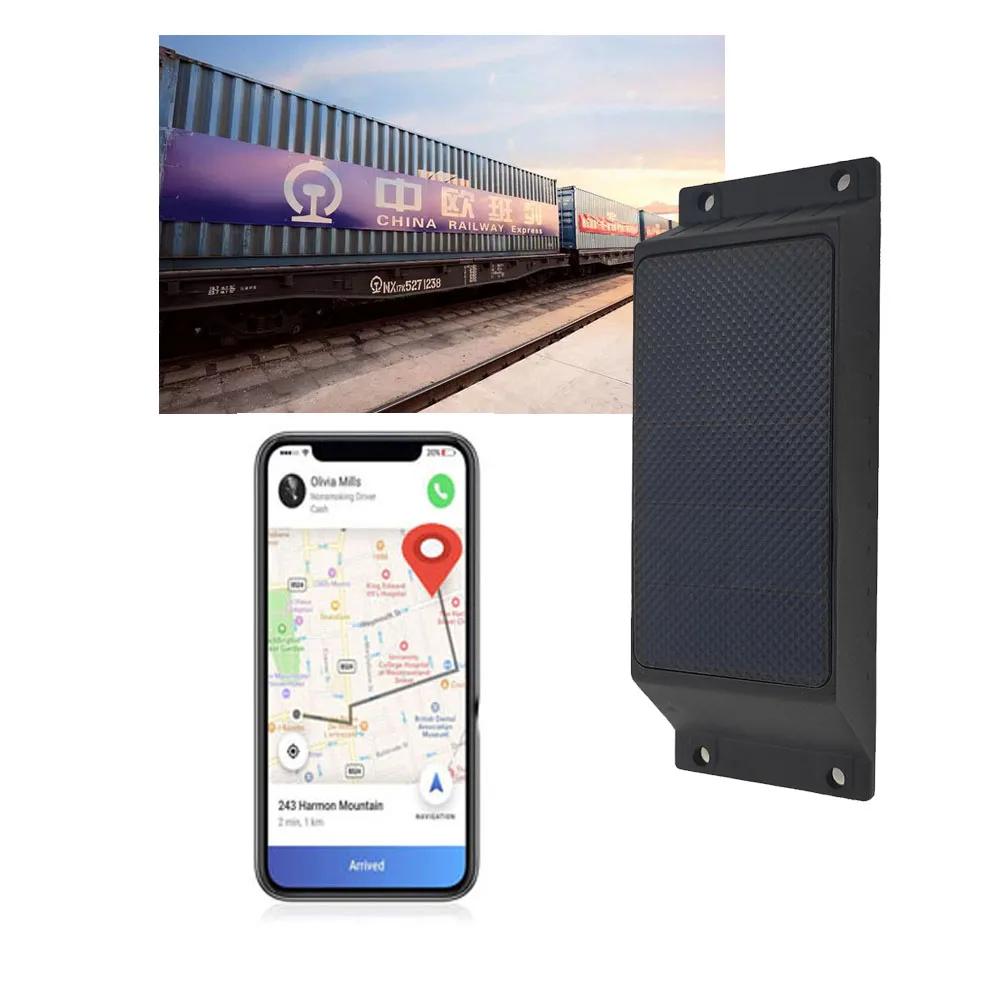 Asia Europe Africa Australia Countries 2G 3G 4G Solar Panel Power GPS Tracker Tracking Device for Ship Boat Container