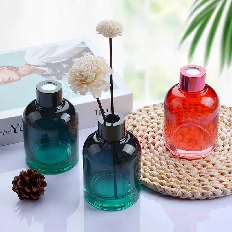 200ml Essential Oil Bottle Ceramic Round Home  Perfume Bottle Minimalism Reed Diffuser Bottle