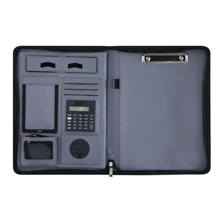 Долговечная, используемая по низкой цене, беспроводная и Проводная зарядка, перезаряжаемая папка для ноутбука, бизнес-папка для мобильного телефона