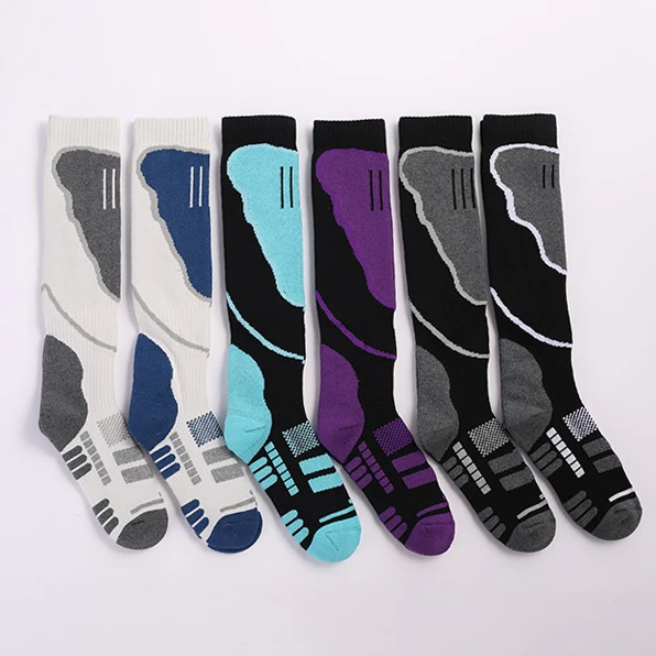 Popular Elite Sports Comfortable Durability Thermal Knee High Long Ski Socks For Women