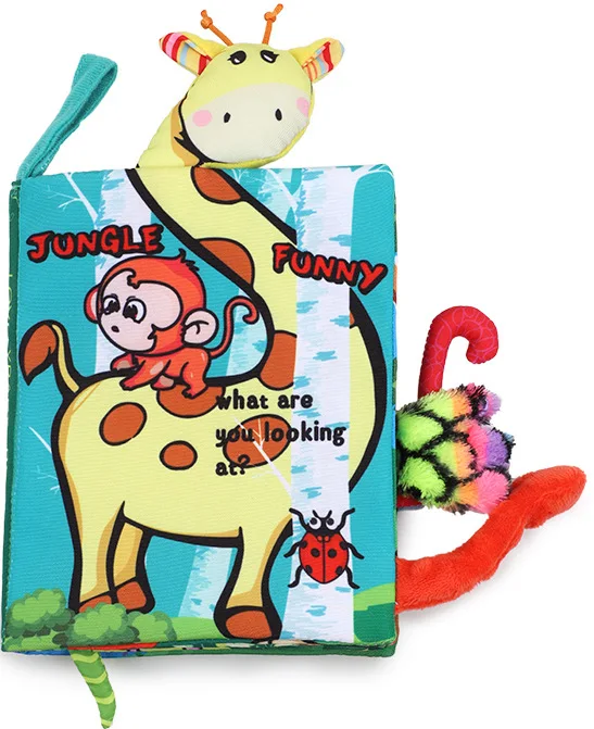 Baby Cloth Book Sound Paper Infant Early Education Book Enlightenment Toy - Tear-Resistant Safe Soft Fabric Educational Toy