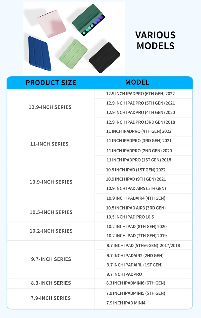Professional Leather Tablet Case for iPad Mini 6 Shockproof Transparent Clear Cover in Black Pink Blue for Kids Use