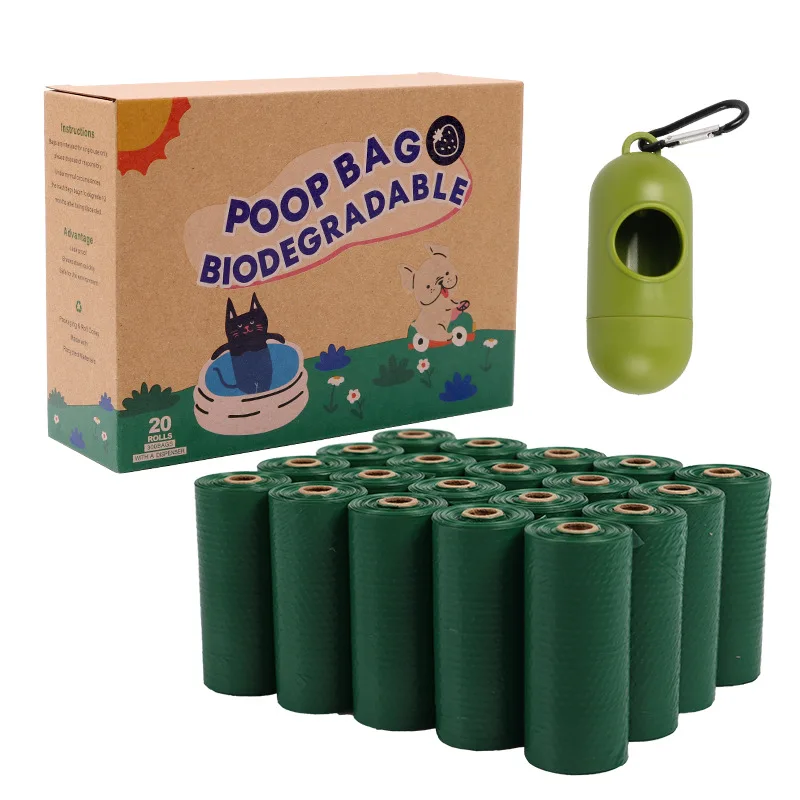 Earth Friendly Strong and Thick Durable Pet Poop Bag Easily Split and Open Pet Poop Waste Bags