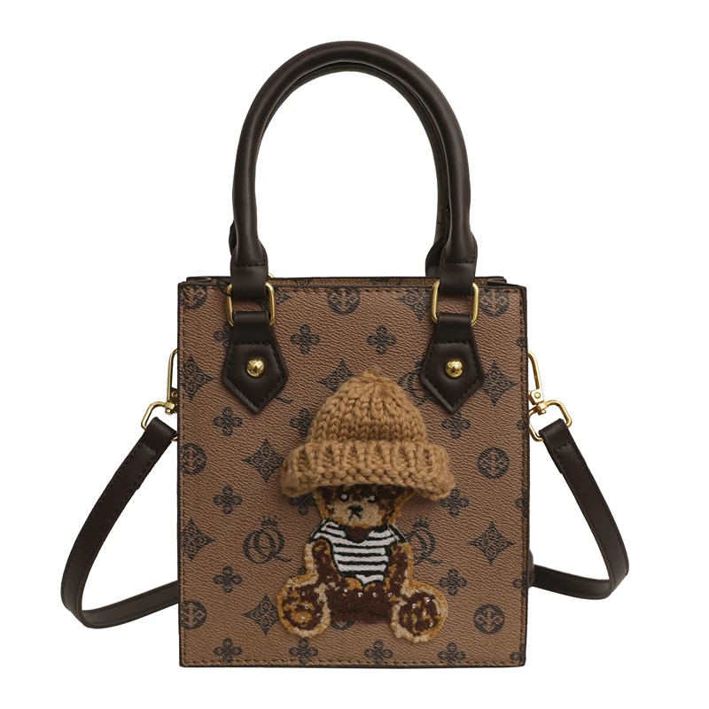 hot sale Women handbags piano score fashion bear  tide shoulder bag new tote bag simple style small square handbag