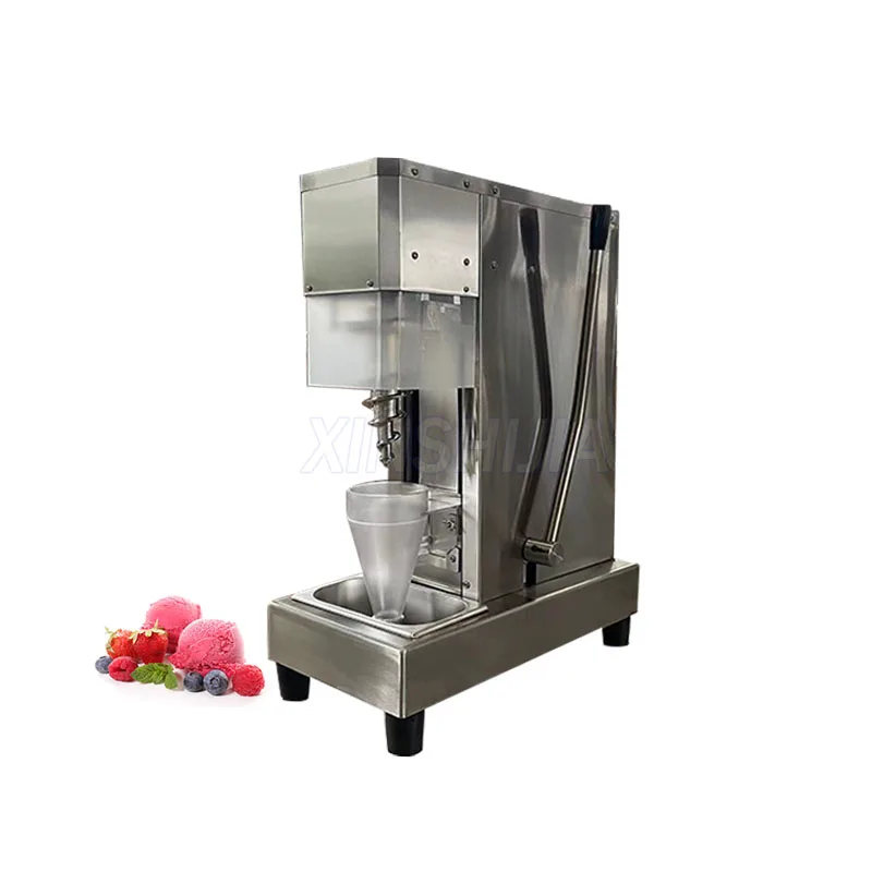 Door to door sevice New zealand real fresh fruits frozen yogurt nuts ice cream gelato swirl drill blender