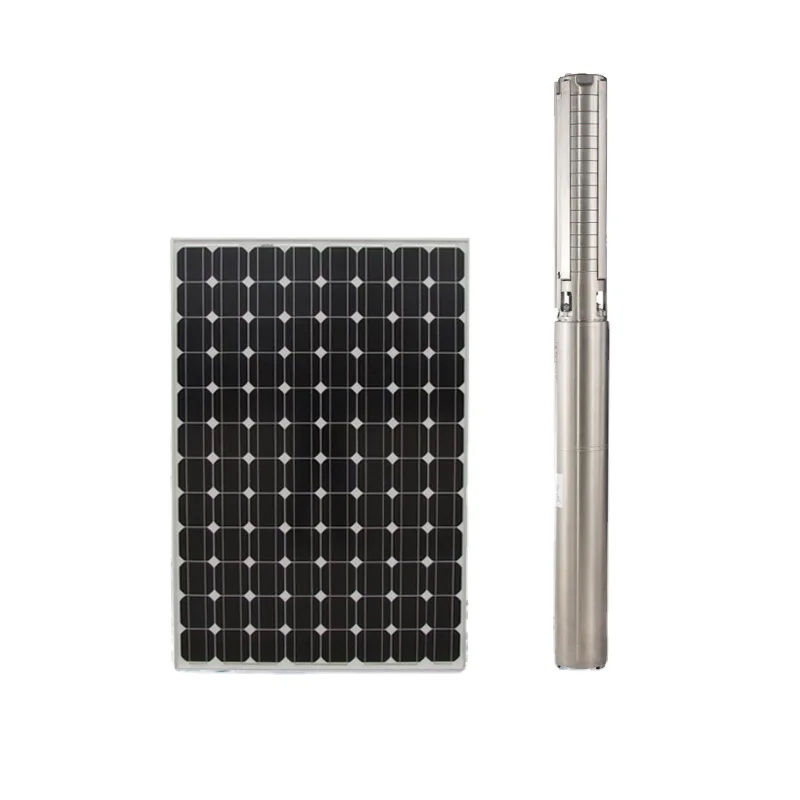 acdc hybrid solar pump, agriculture solar water pump system, 130 meters head solar water pump 2200w