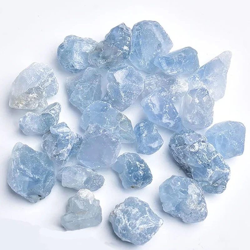 Wholesale Factory Produced Aquamarine Natural Raw Crystal Stone Home Decoration Spiritual Healing Stone For Gift