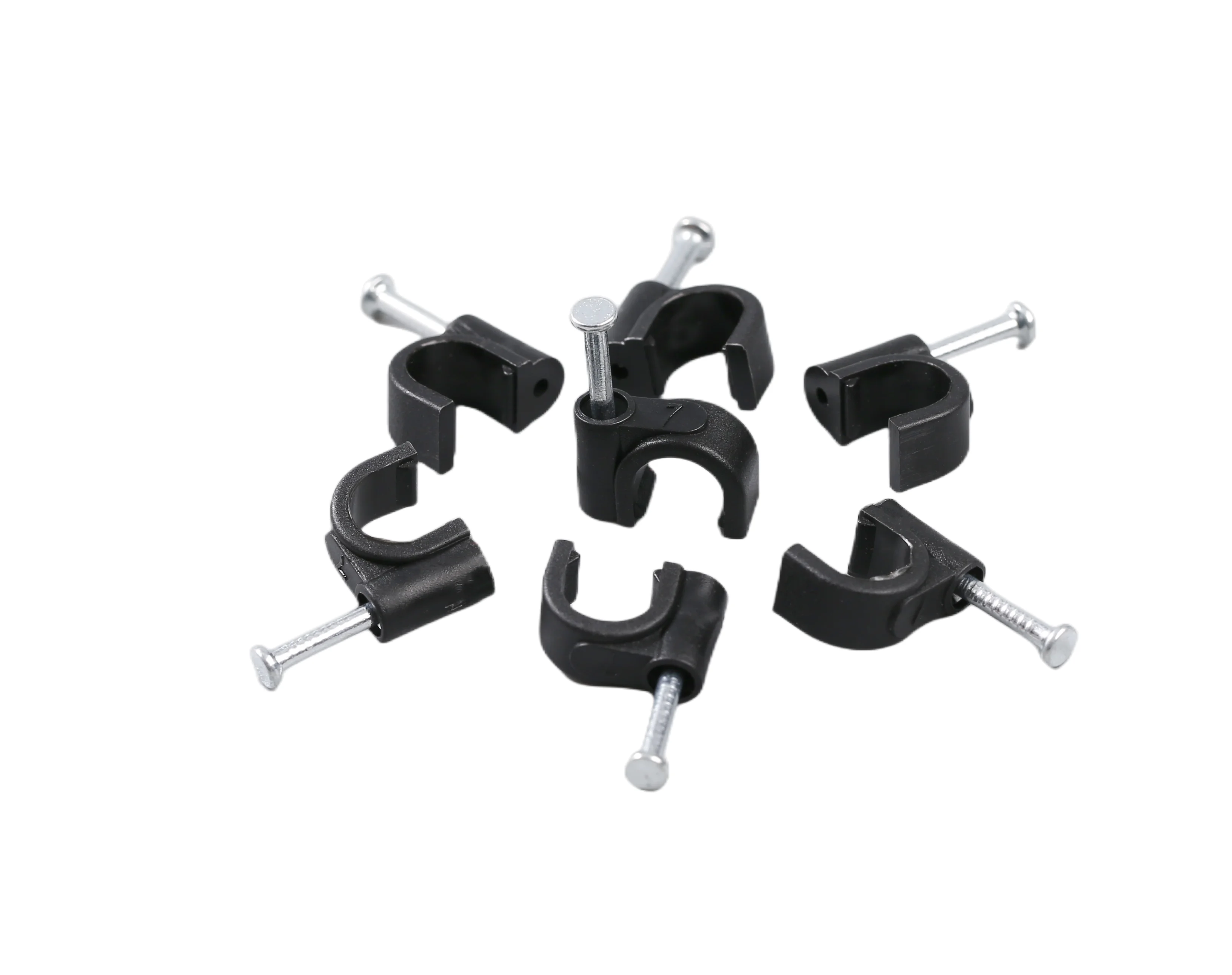 Аксессуары для электрической проводки круглые пластиковые настенные кабельные зажимы