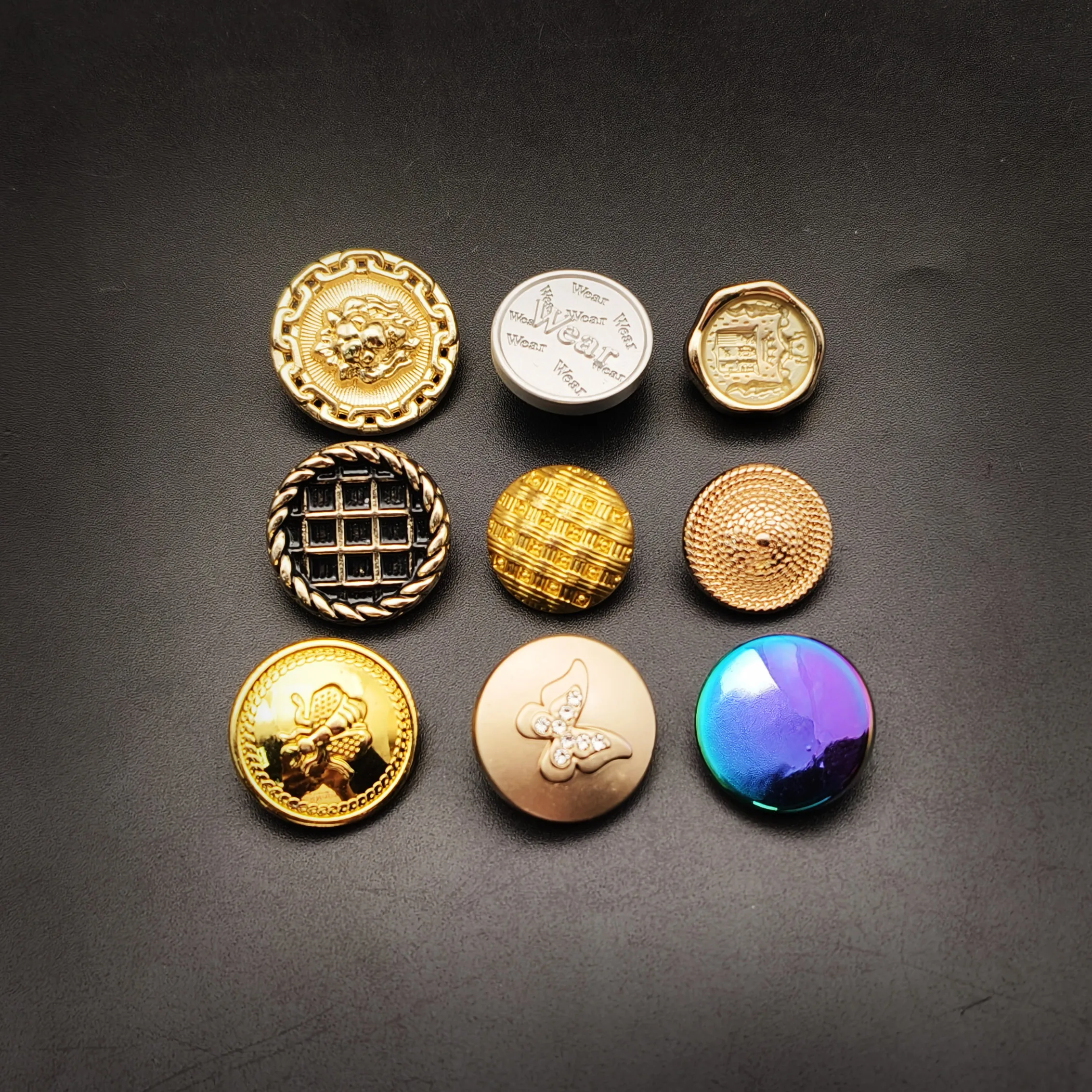 Custom pattern logo design men shirt zinc alloy press zinc alloy metal buttons garment snap shank jeans buttons