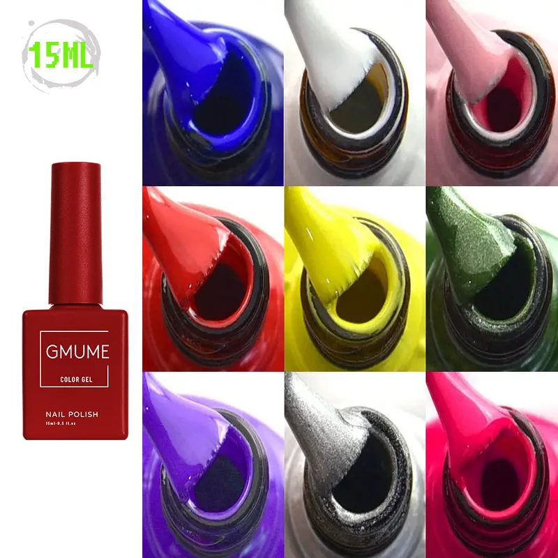 Wholesale Direct Sales from Manufacturer 15ml Nail Polish Glue in Popular New Color Bottle UV Gel 120 Colors Set for Nail Salons