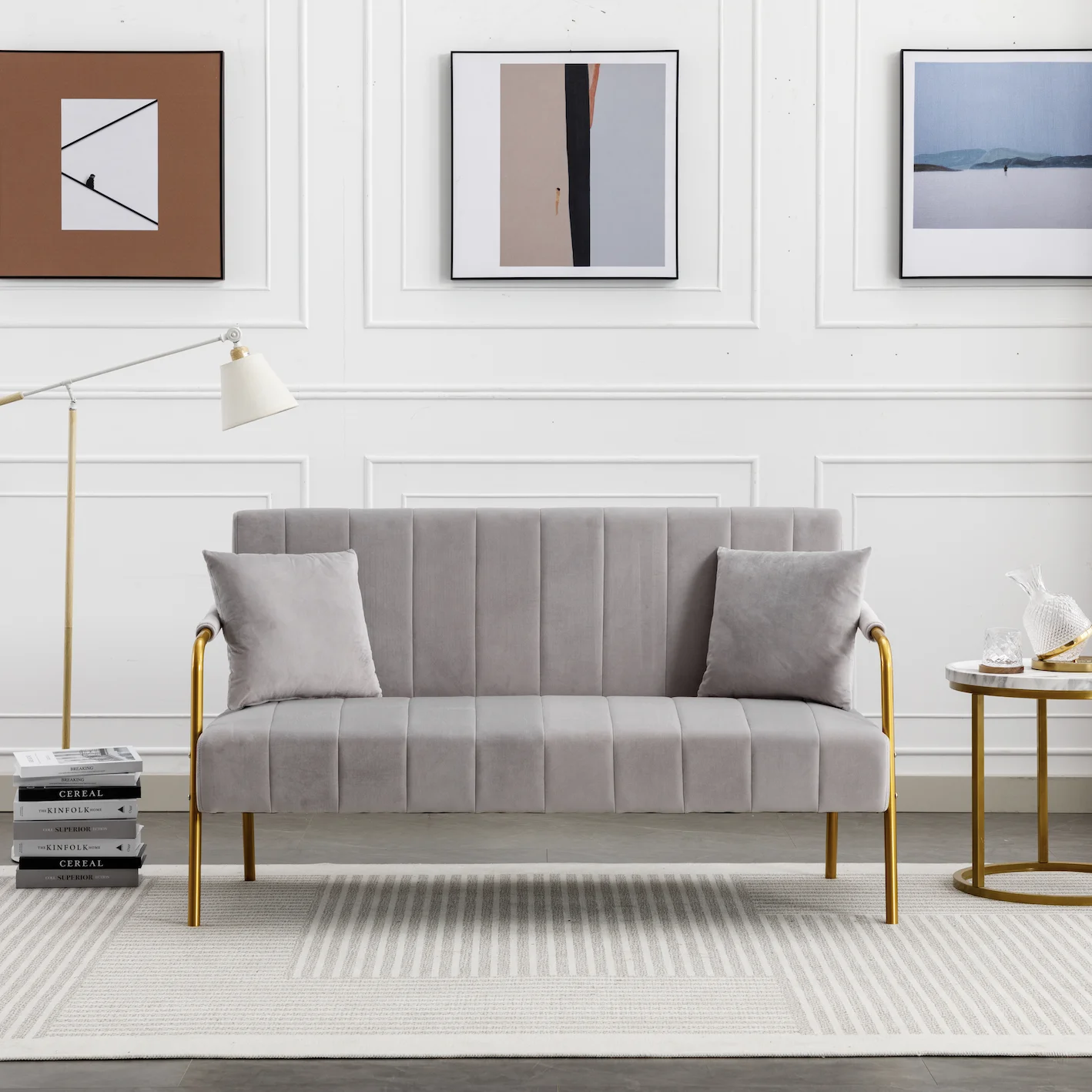 USA Warehouse Sectional Living Room Sets Sofa seater Fabric Modern Low Price Long Sofa Home Furniture