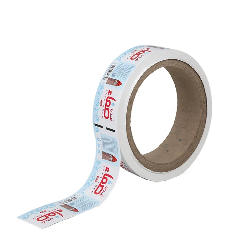 Factory Wholesale Bopp Water Bottle Labels Waterproof Glue Pearlescent Film Opaque Polypropylene Beverage Printed Sticker