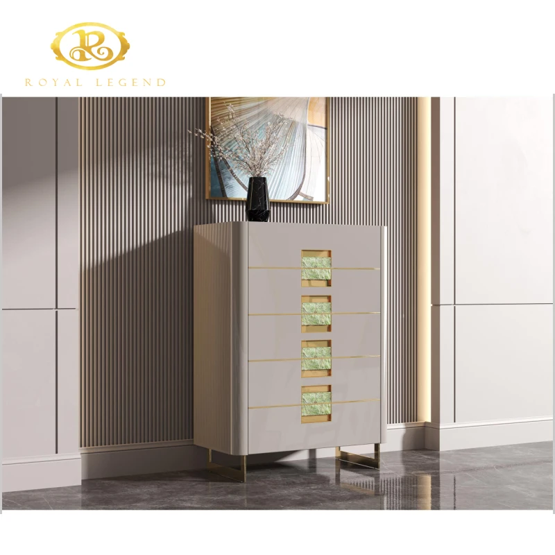 Modern Living Room Gold Tv Stand Metal Wood Living Room Furniture Wooden 4/5/6 Drawers Cabinet tall Chest Of Drawers