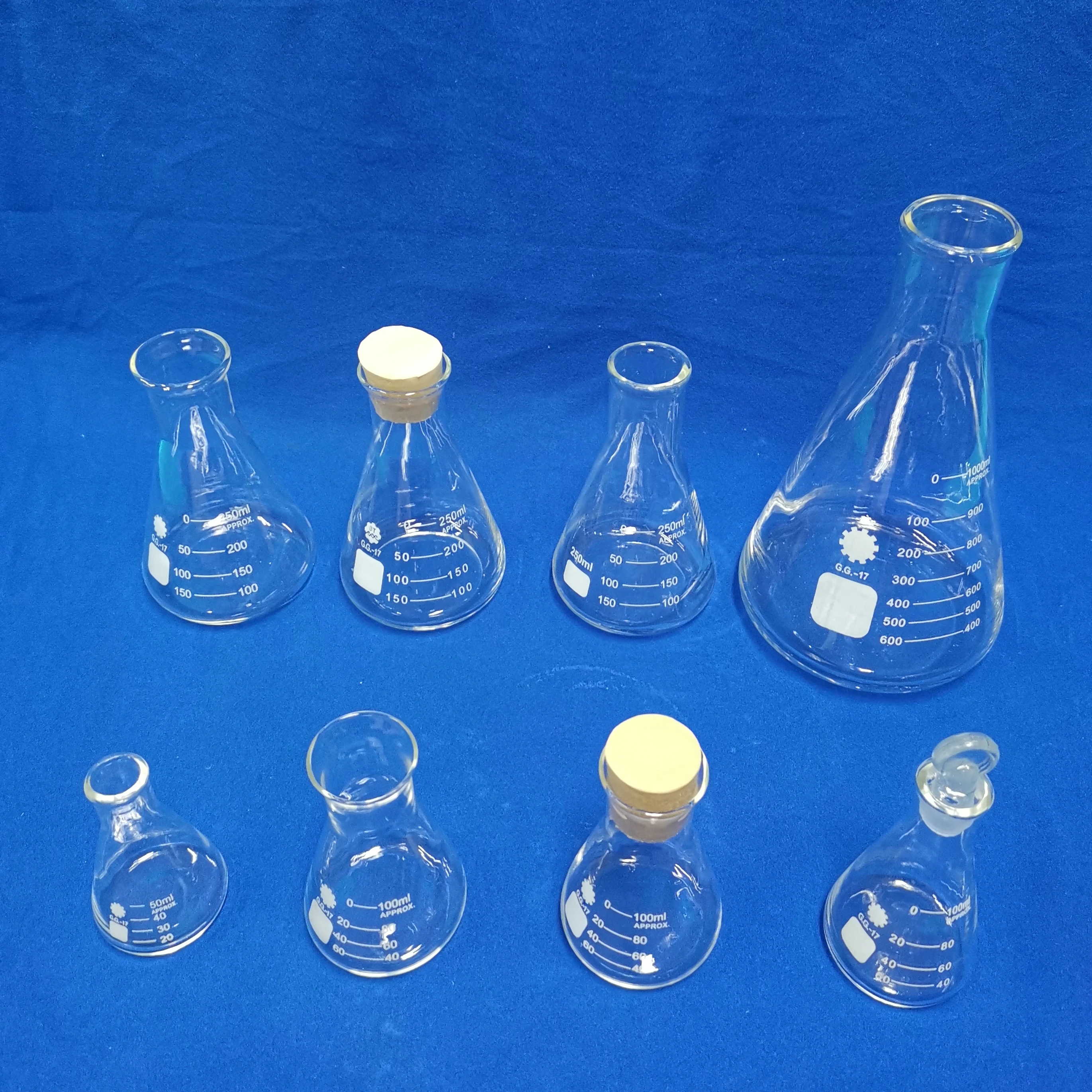 
1103 lab equipment heat resistant glass conical beaker 