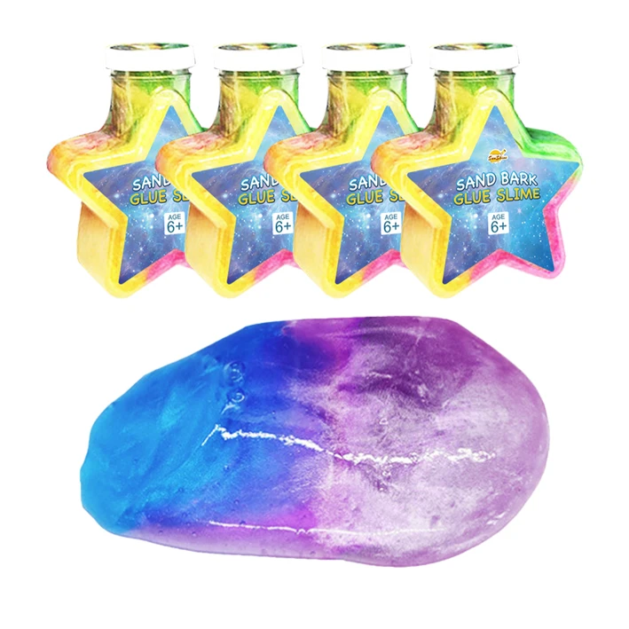2023 Low Boron Slime Snot Mud Prank Five-Pointed Star Sand Bark Glue Slime Water Snot Mud Playdough Boys And Girls