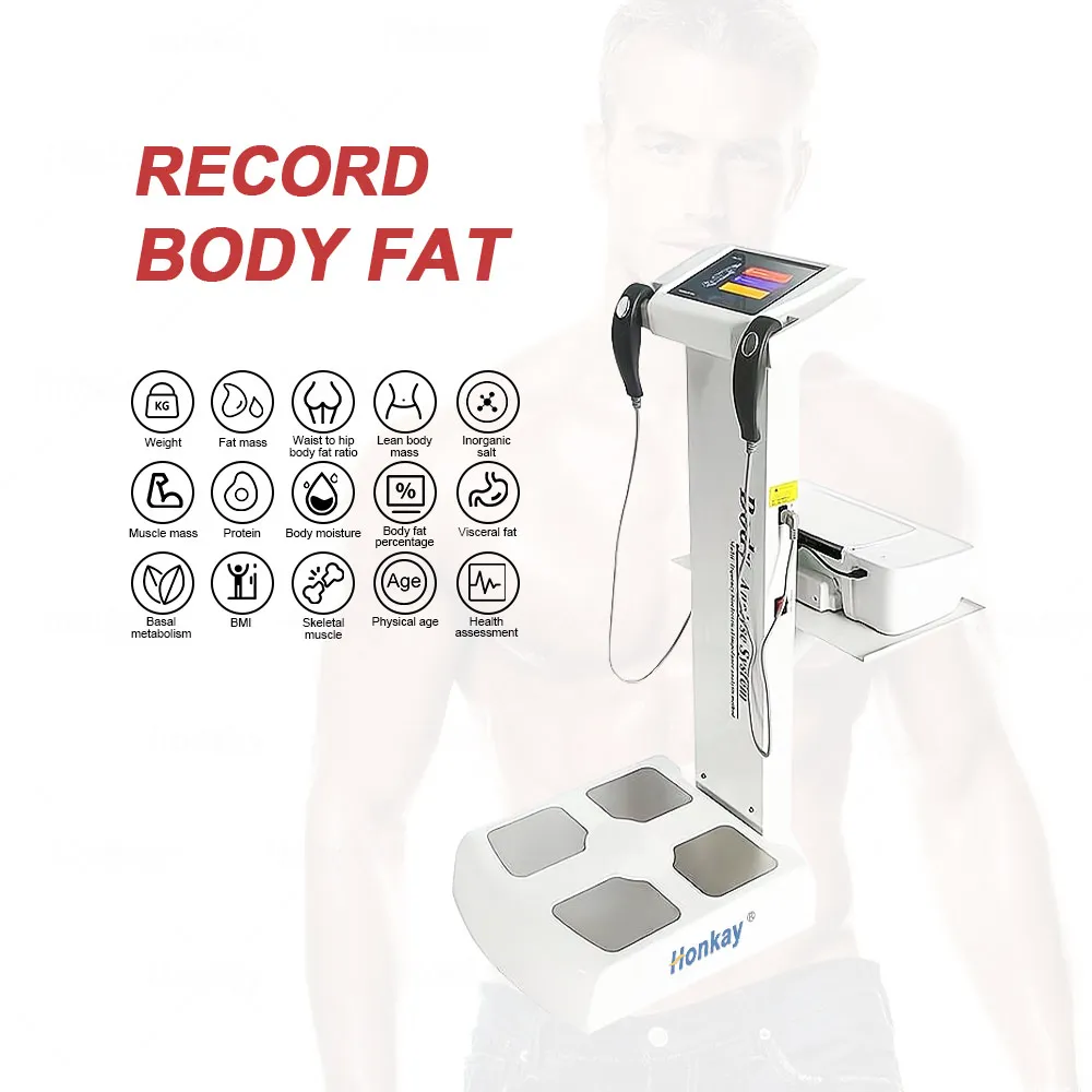 Human Body Composition Weight Loss Body Fat Analyzer Element Measurement Machine For Fitness Centre