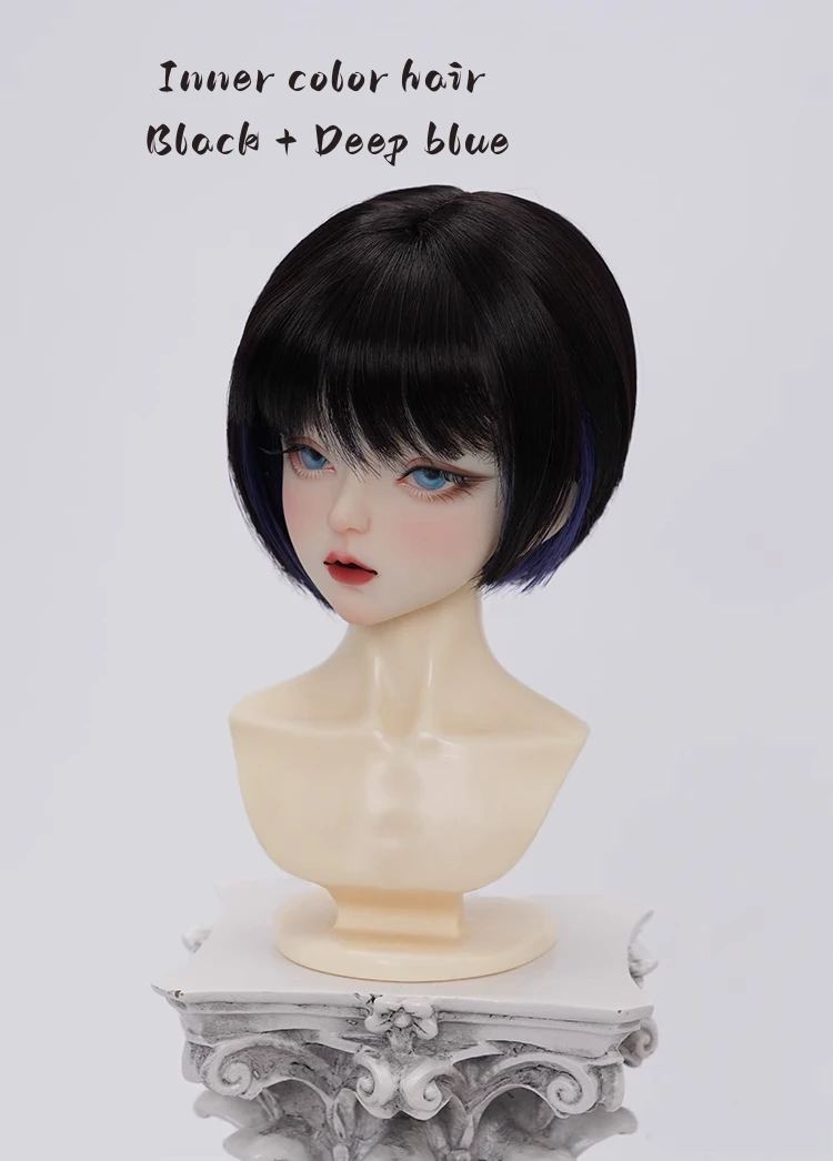 High Quality 1/6 BJD 12 Inch Princess Doll Wigs Highlights Synthetic Doll Hair for Toy Princess Doll Accessories