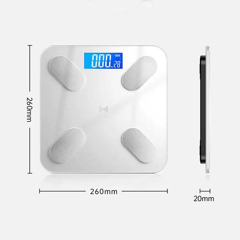 Factory cheap price electronic bathroom body fat scale smart electronic bmi scale
