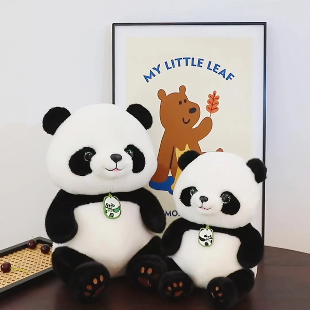 Wholesale Plush Panda Soft Toy Lovely Soft Cartoon Pillow Cushion panda Custom Stuffed Animal toys