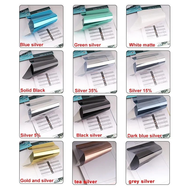 Pet Solar Architecture Window Film With Self Adhesive Glass Protection Uvioresistant