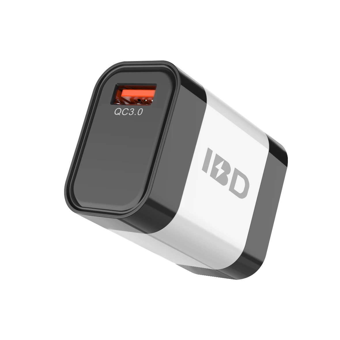 IBD  OEM And ODM Factory Single QC 3.0 Port 18W  USB -A Wall Charger For Mobile Phones Fast Charging
