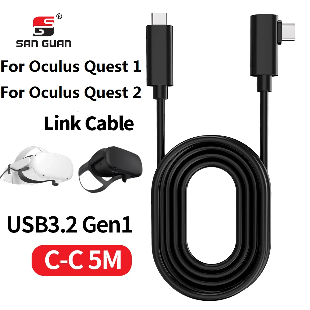 High Speed original Manufacturer No Delay Usb 3.2 Gen1 Type C Cable For Oculus Quest1/ 2 Link Headset