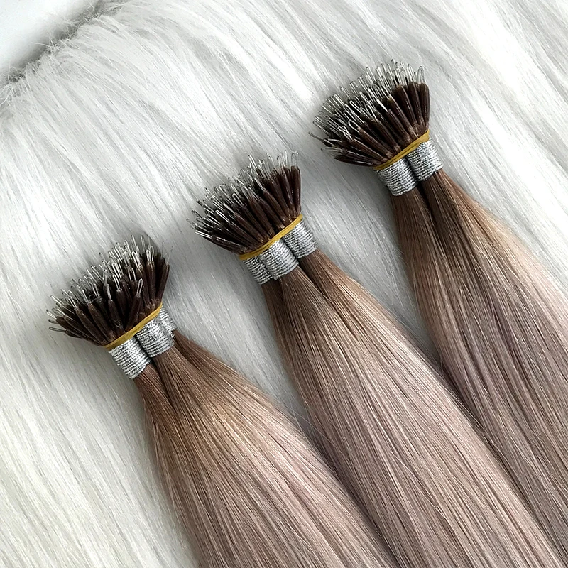 100% Remy Double Drawn Cuticle Aligned Hair Wholesale Suppliers for Silky Straight Nano Ring, I, U, V, K, Flat Tips Extensions