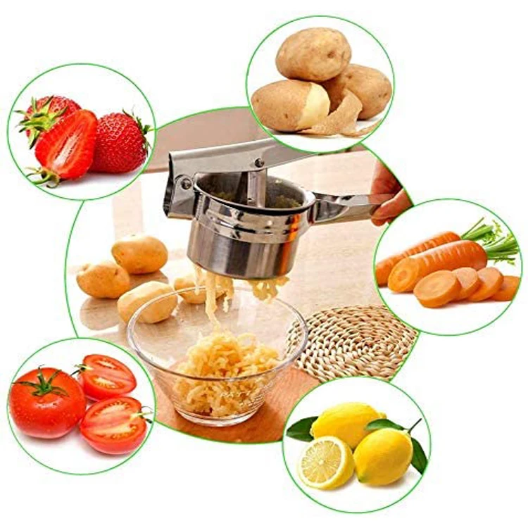 woman spaghetti sauce potato press herb cutter press noodle paper brick maker press small mash potato squeezer masher