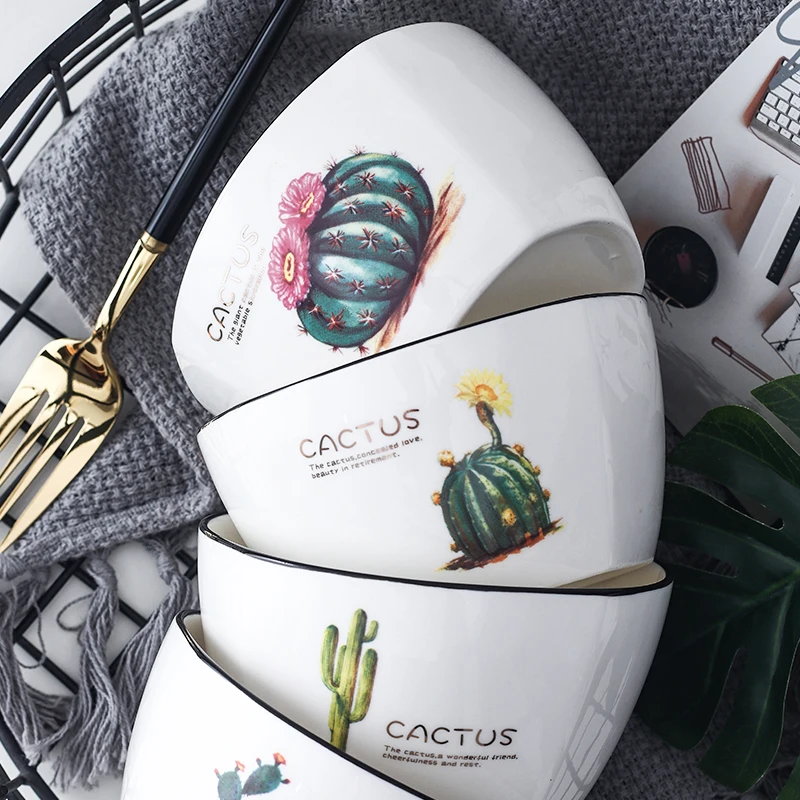 Керамическая круглая миска для лапши в японском стиле, керамическая миска для завтрака 4,5/5,5 дюйма