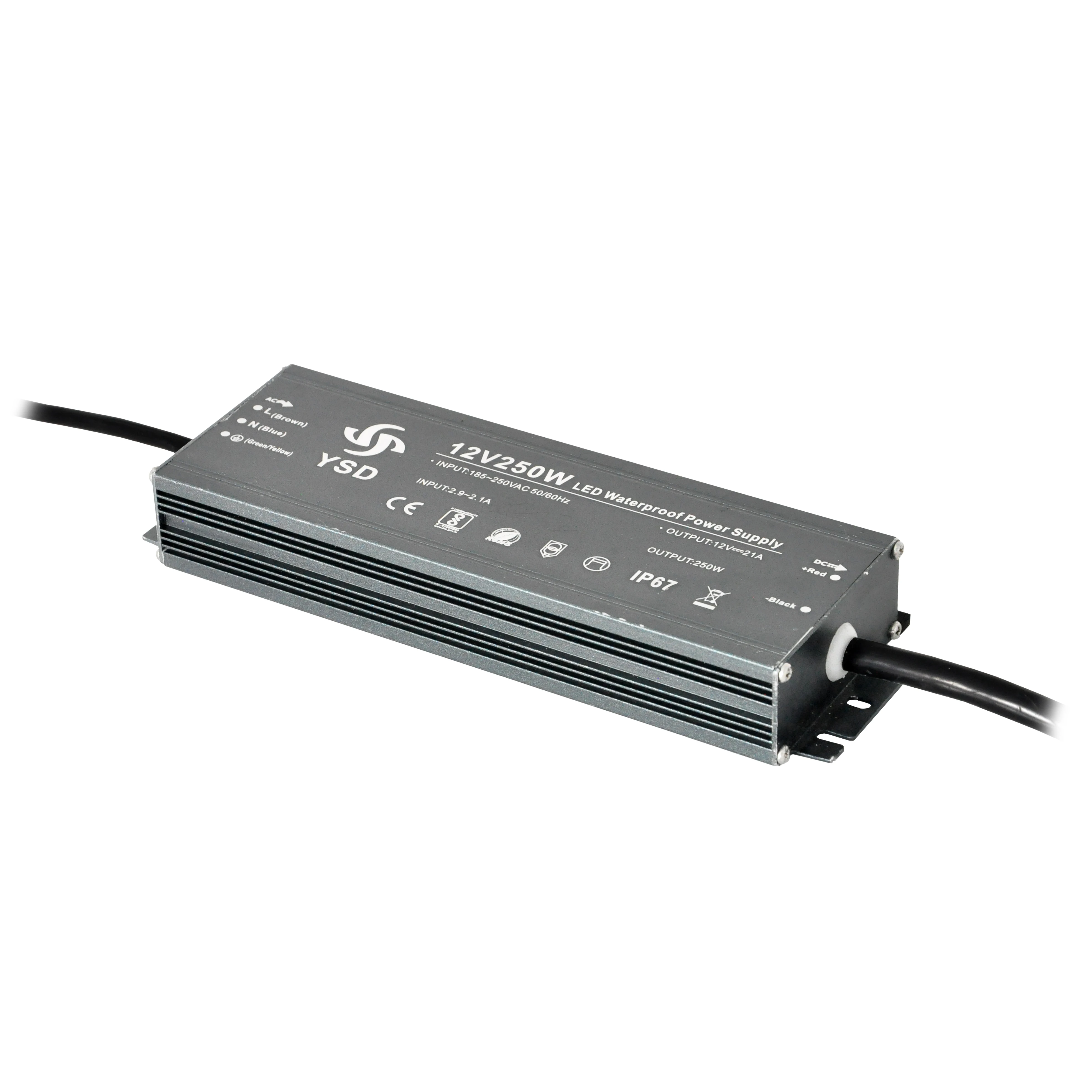 Шэньчжэнь завод 175-264vac 12v 150w Отличный IP67 Светодиодный источник питания светодиодный